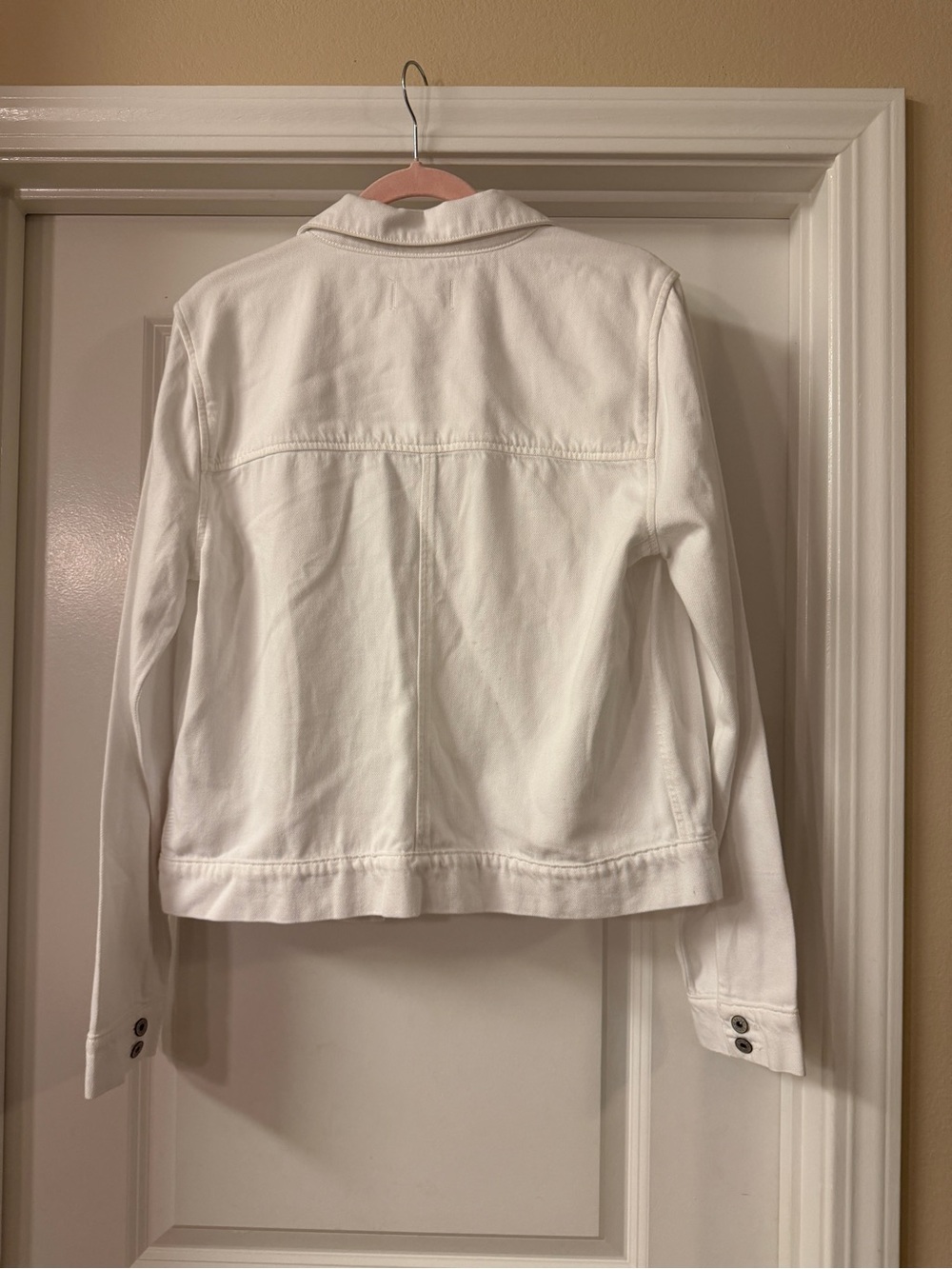 PAIGE White Denim Trucker Jacket - Picture 4 of 4